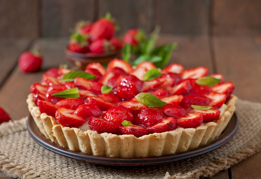 Tarte aux fraises et à la vanille
