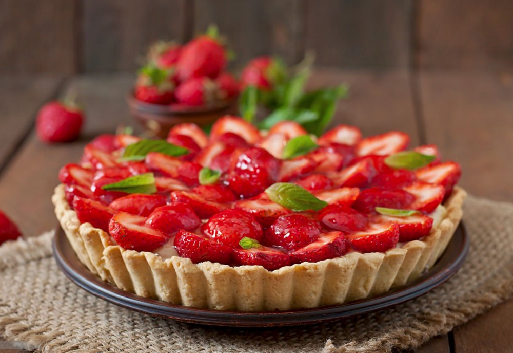 Tarte aux fraises et à la vanille