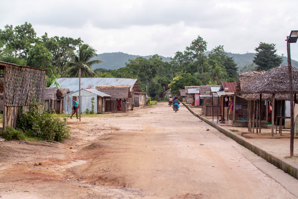 Rue d’un village traversé pendant le voyage à Madagascar